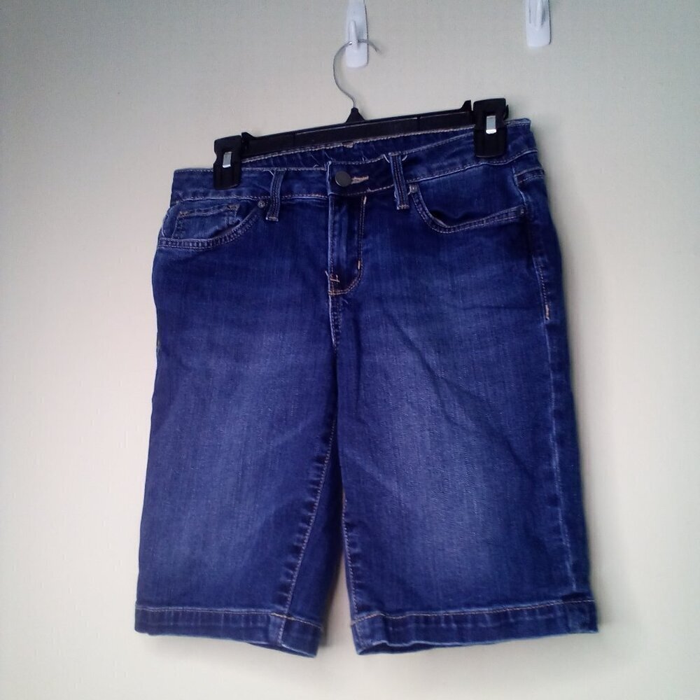 Calvin Klein Bermuda Shorts Women 27 Denim Blue